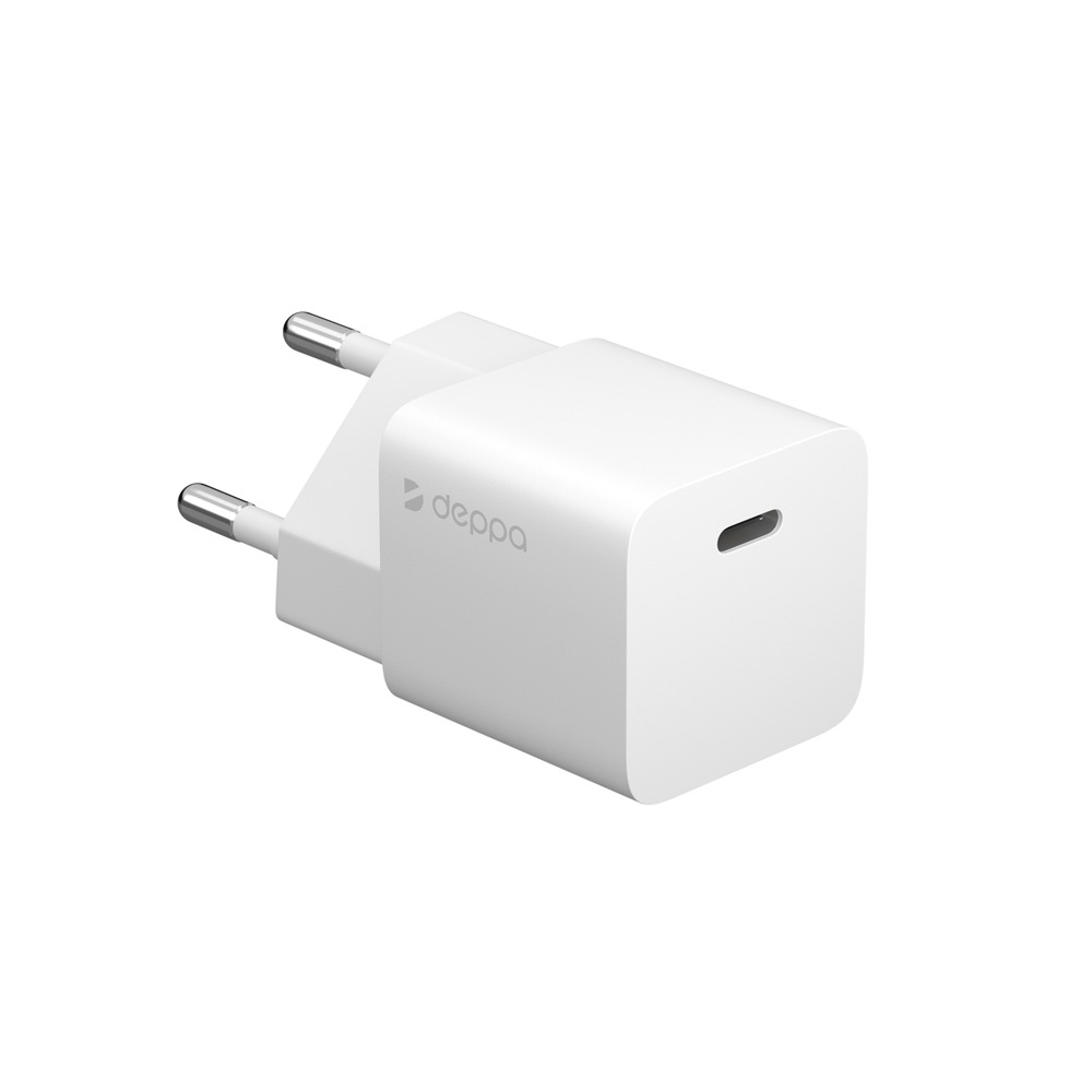 СЗУ USB-C, Power Delivery, GaN, 20Вт, белый, Deppa