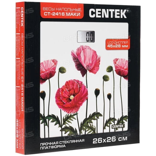 ���� ��������� Centek CT-2416 (Pink Flower) ����������� 180 ��, 0,1��, LCD 45x28, ������ 26�26��
